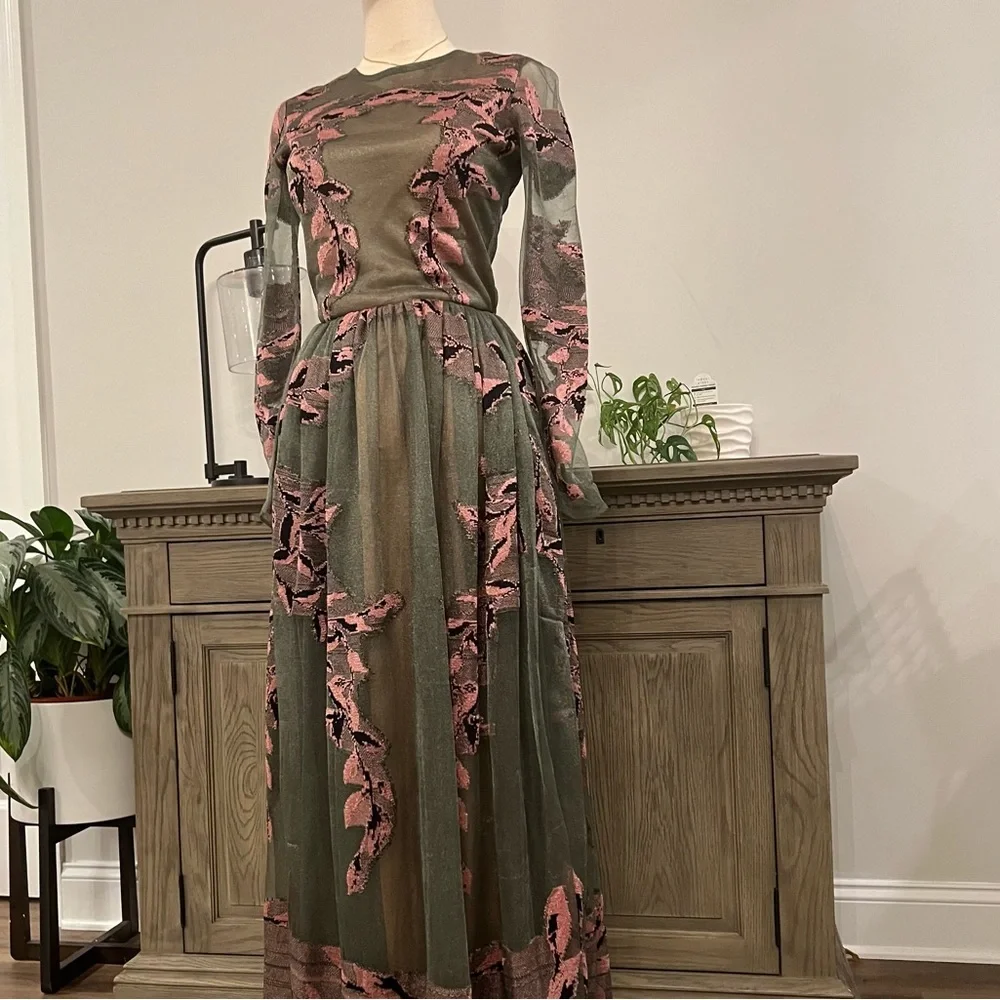 NWT Kukhareva London Millie Ball Gown Long Sleeve UK 8 US 4 - Picture 9 of 16